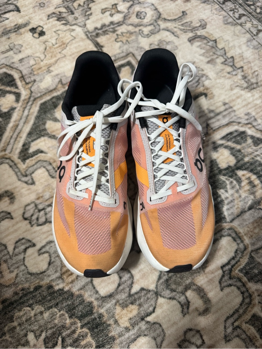 On Running Women's Cloudnova Sneakers in Pink and Orange - Picture 2 of 5